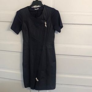 My Tribe Navy leather dress L
